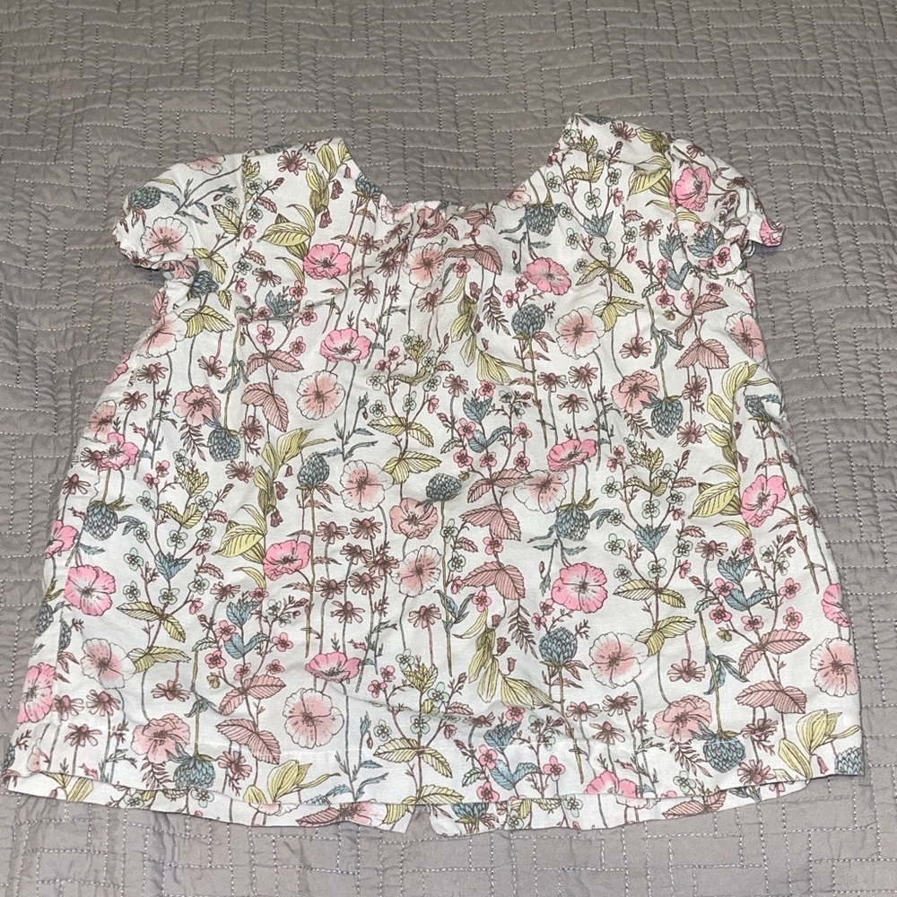 GAP Kids Floral Blouse - Pink and Green